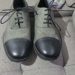 Ben Sherman Black and Gray Oxford Shoes